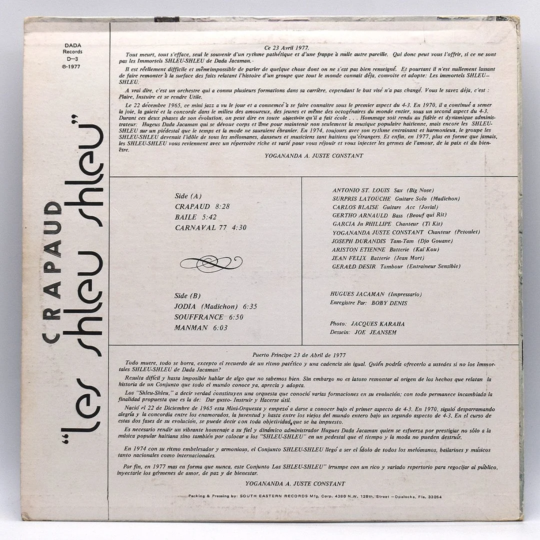 Les Shleu-Shleu ‎– Crapaud (1977) — Distant Rhythm